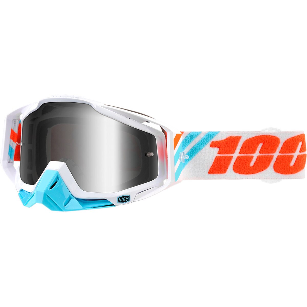 Ochelari 100% Racecraft Calculus Ice Lentila Oglinda Silver