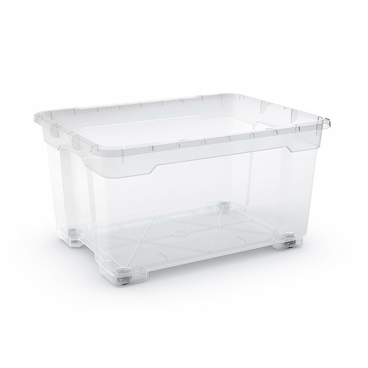 R Box Oversize műanyag tárolódoboz transzparens 140L 58x77,5x41 cm