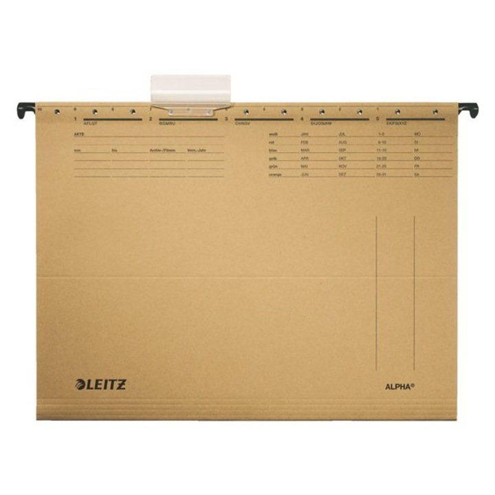 Dosar suspendat, Leitz, Carton, A4, Bej