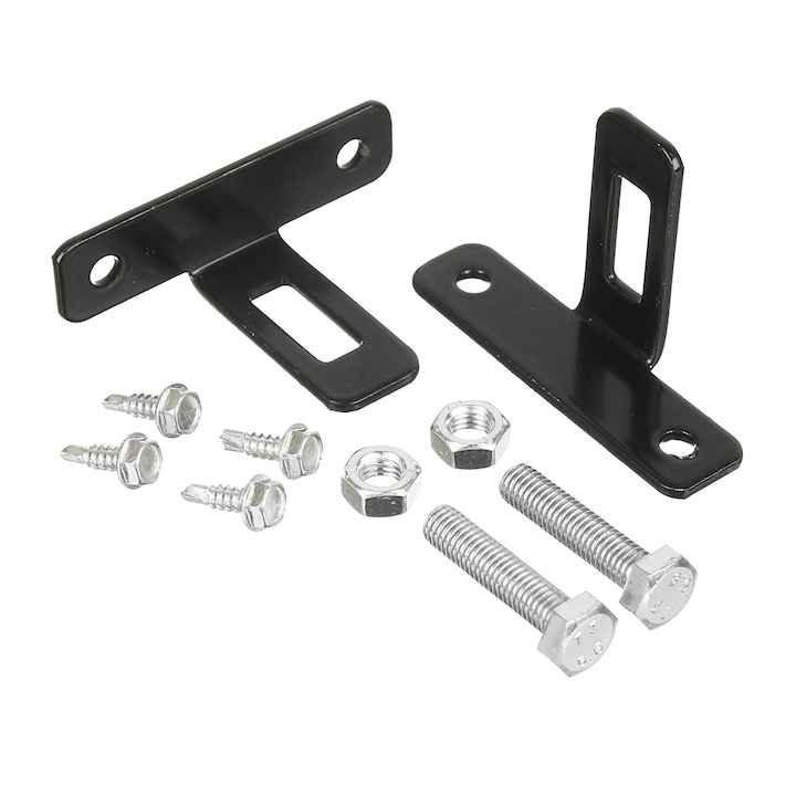 Suport panou T, metal galvanizat, negru (set 2 buc)