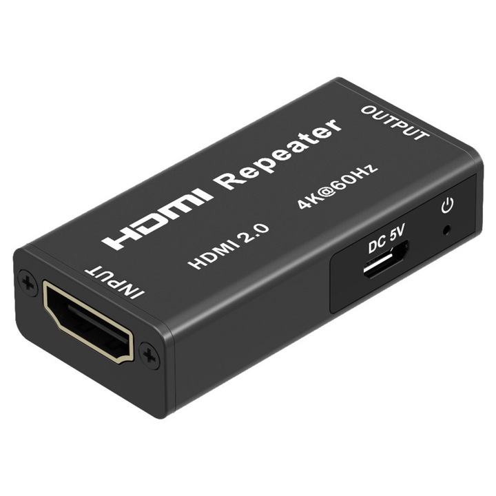 Extender HDMI, pana la 40m, 4Kx2K@60Hz, HDMI V2.0, PremiumCord, khrep07