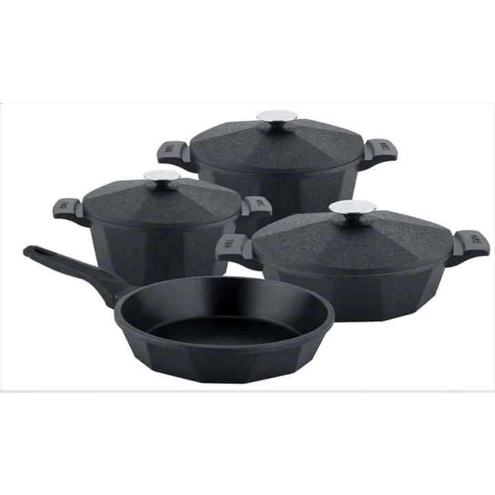 Set oale 7 piese OMS-Dodeca, aluminiu, negru