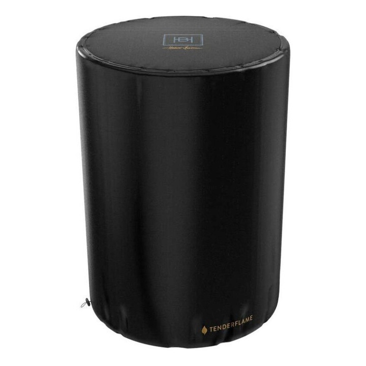 Husa semineu portabil TenderFlame MOSSEL BAY, Diametru 61 cm, Inaltime 44 cm, Nylon, Negru