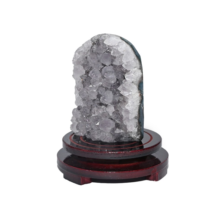 Fehér kristályok, fehér kristálydíszek, fehér kristály nyers kövek, 375g, 9 cm, OEMG