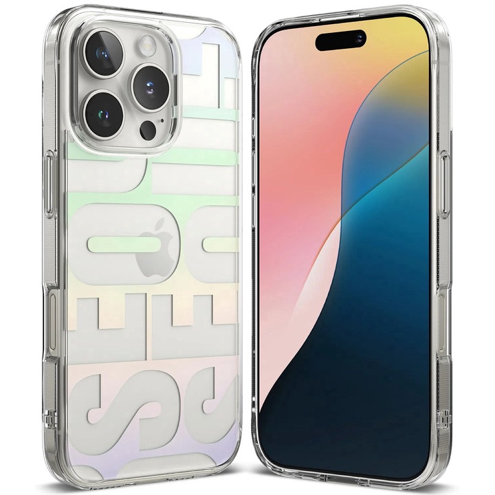 Husa pentru iPhone 16 Pro, A20, Policarbonat, Seoul