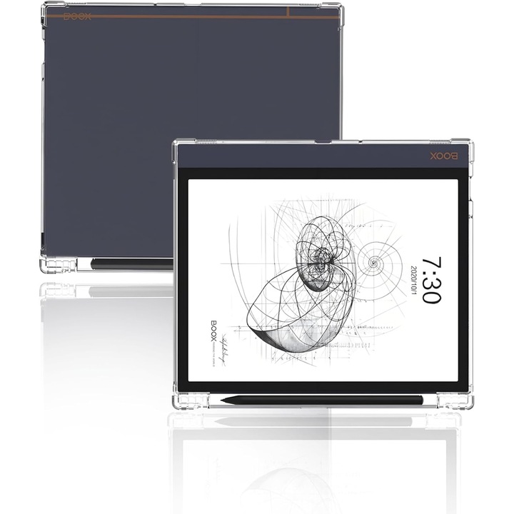 Husa protectie Pentru Onyx Boox Note Air/Air2/Air2 Plus 10.3 inch, ePaper E Ink, cu suport pentru stilou, TPU, Transparent