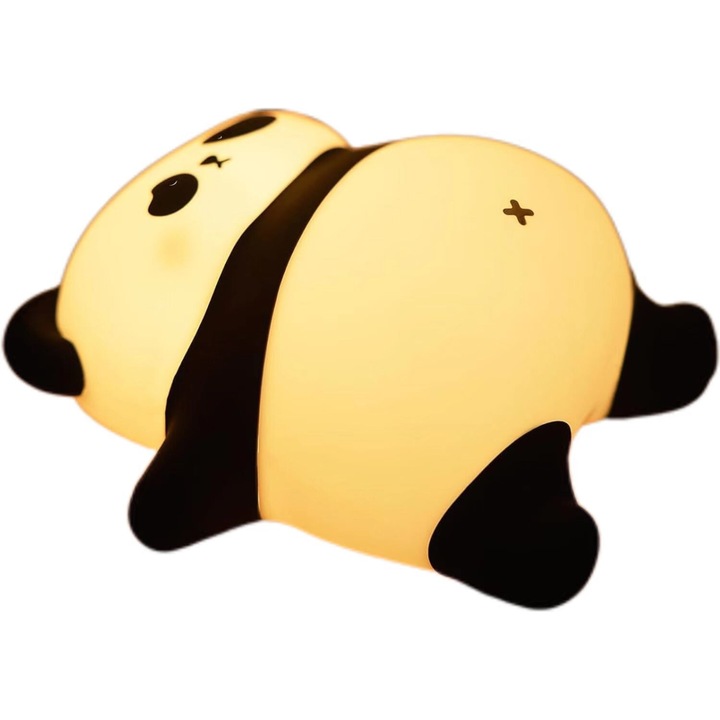 Lampa de veghe pentru copii, KOOPAO, panda, dimabila, portabila, incarcabila, 30min timer, silicon alimentar