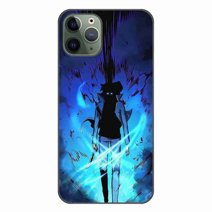 Калъф, съвместим с Apple iPhone 11 Pro Max Silicone Gel Tpu Модел Solo Leveling Aura