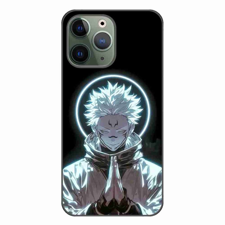 Калъф, съвместим с Apple iPhone 11 Pro Silicone Gel Tpu Pattern Jujutsu Kaisen Sukuna