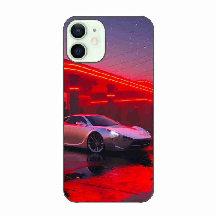 Кейс, съвместим с Apple iPhone 12 Mini Silicone Gel Tpu Model Future Car