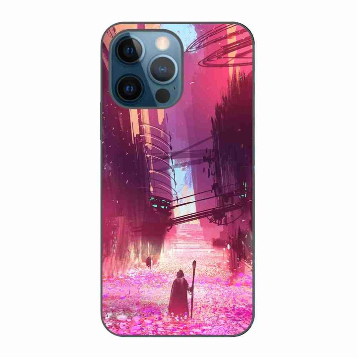 Husa compatibila cu Apple iPhone 12 Pro Silicon Gel Tpu Model Fantasy Wizard