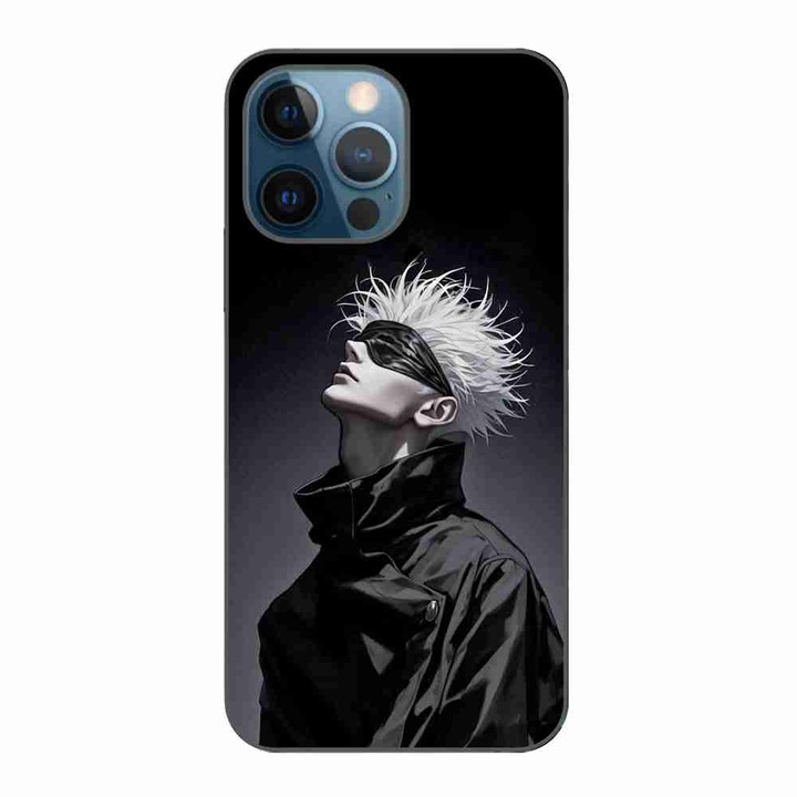 Husa compatibila cu Apple iPhone 12 Pro Silicon Gel Tpu Model Jujutsu Kaisen Gojo Satoru