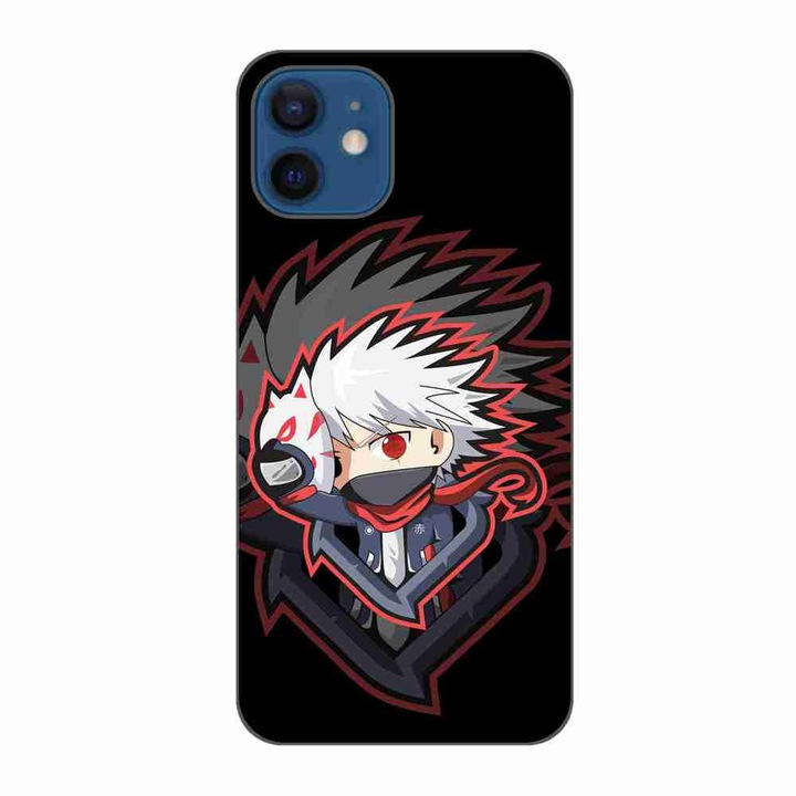 Husa compatibila cu Apple iPhone 12 Silicon Gel Tpu Model Naruto Kakashi Anbu
