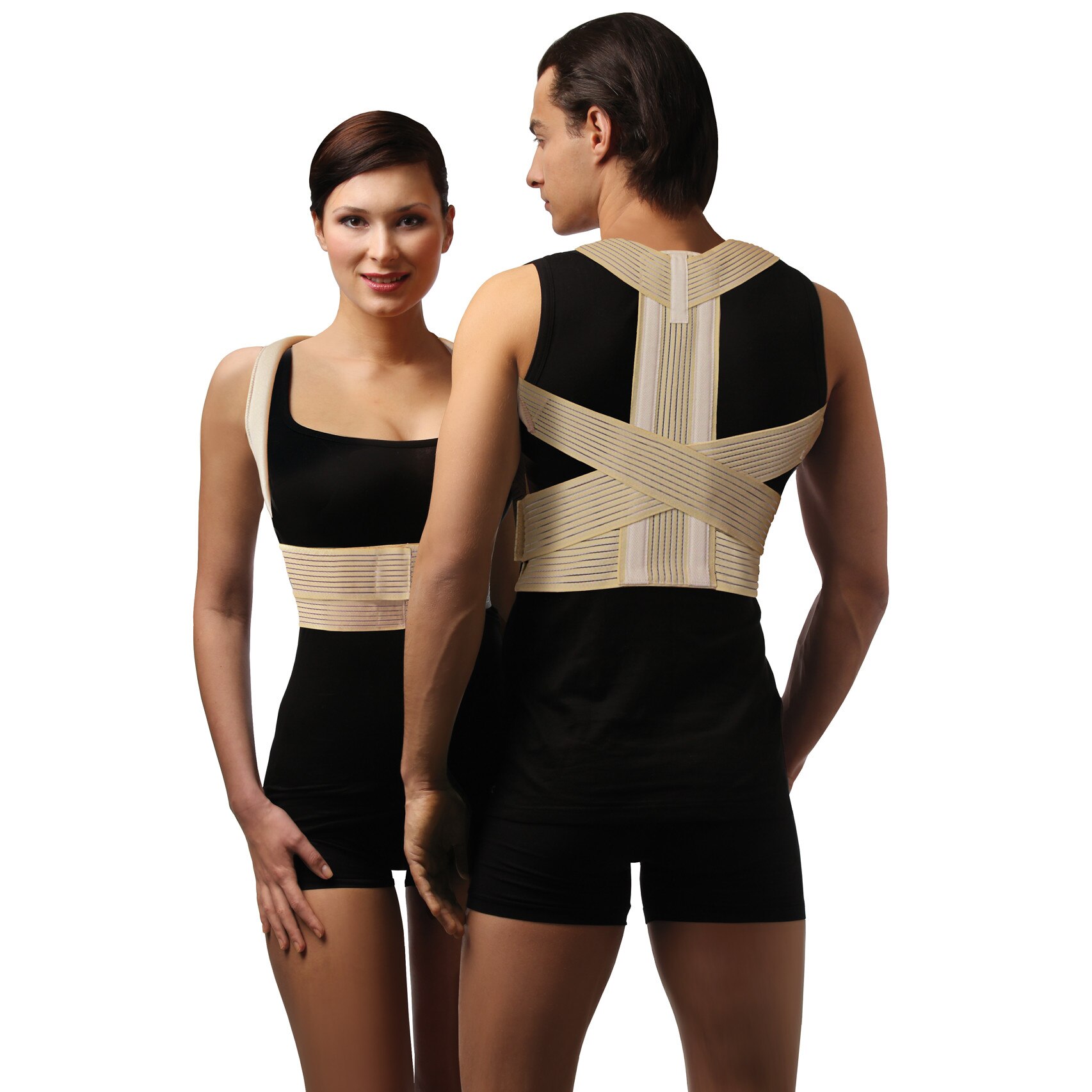 Corector de tinuta cu insertii rigide Confort- 4(XL) -Bej