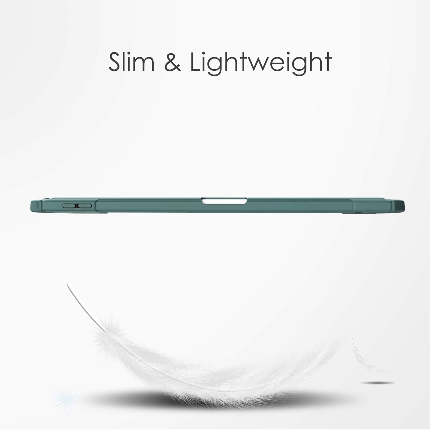 Husa pentru tableta, 12,9", verde, cu suport pentru rama, protectie 5 in 1