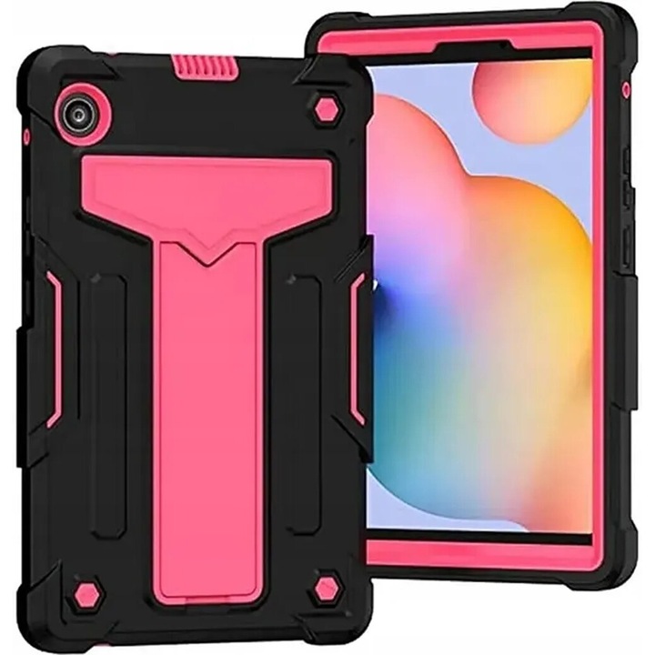 Husa tableta Pancerna cu suport, roz, pentru Huawei MatePad T8 8"