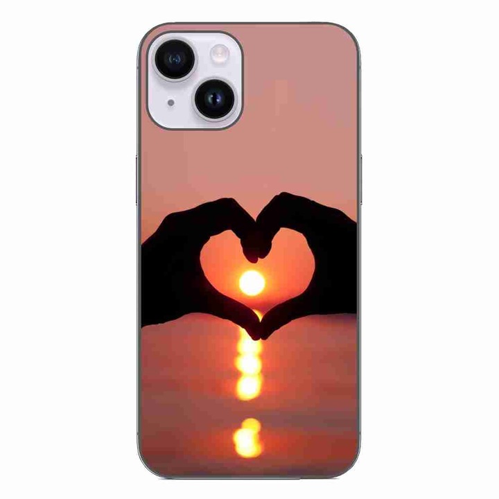 Кейс, съвместим с Apple iPhone 15 Silicone Gel Tpu Модел Glow of Love