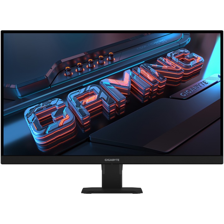 GIGABYTE GS27U gaming monitor, 27", IPS, UHD, 3840x2160, DisplayPort, HDMI, Hangszórók, 160 Hz, 1 ms, Fekete