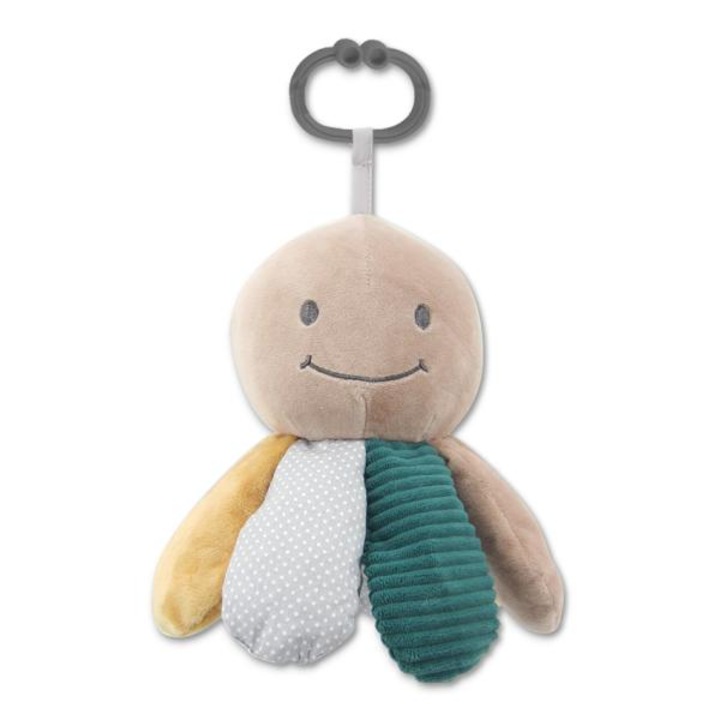 Jucarie din plus, Lorelli, de activitate, Octopus, Natural Blue & Beige, 0 luni+