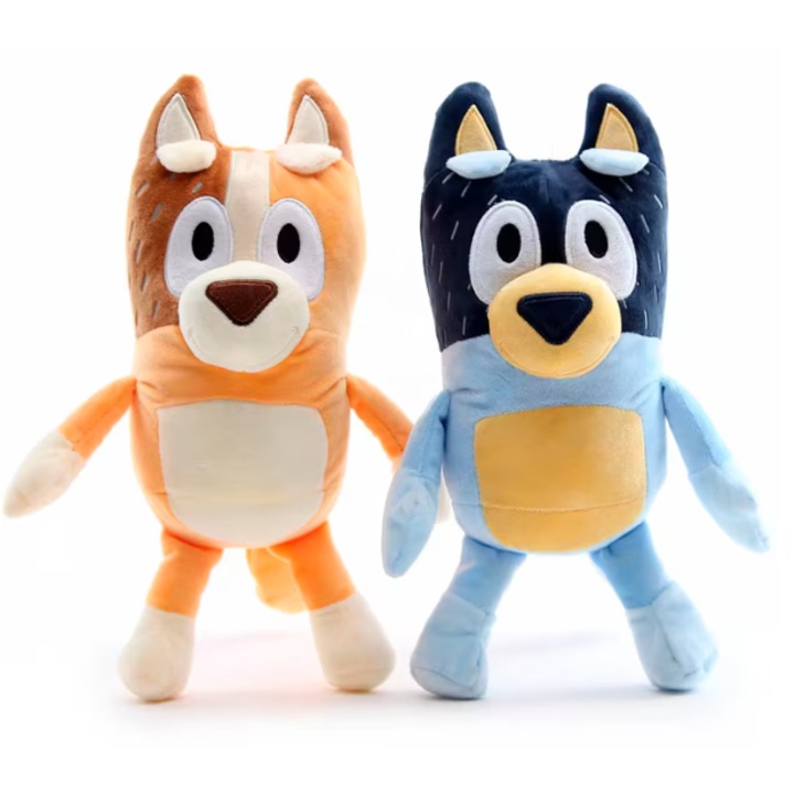 2 db-os plüssjáték készlet, Bluey és Bingo szüleivel, 28 cm-es