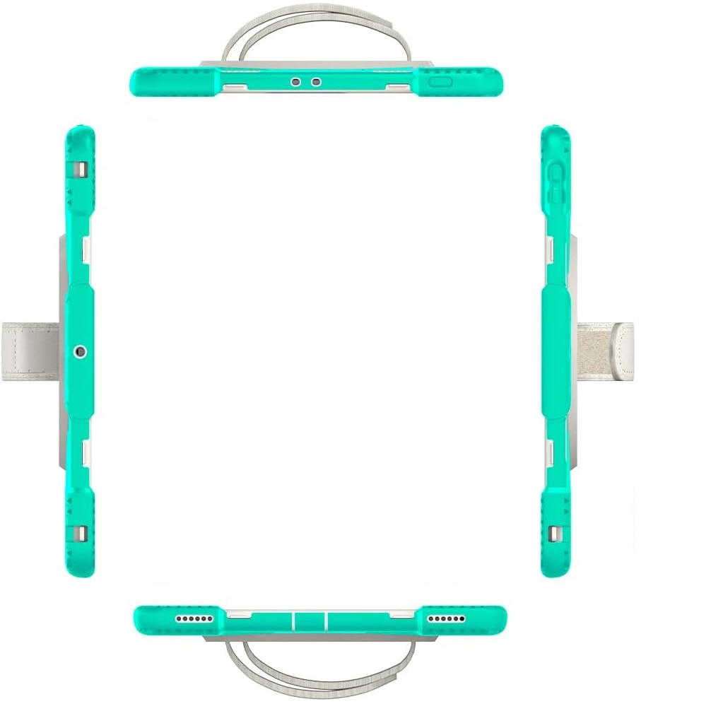 Husa pentru tableta iPad Pro 12.9", cu suport rotativ si loc pentru stylus, verde