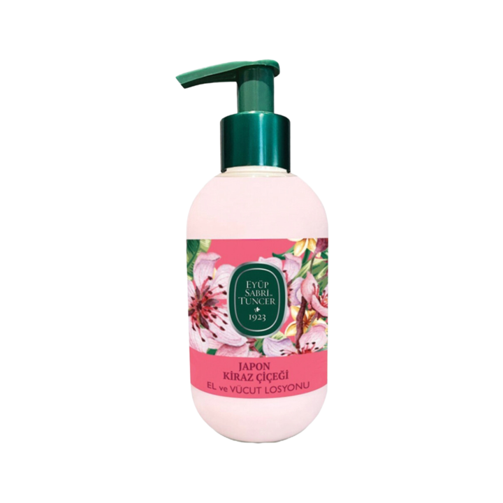 Kéz- és testápoló természetes olívaolajjal Japanese Cherry Blossom 280ml, DAsiNU