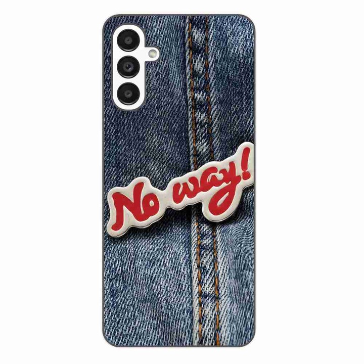 Кейс, съвместим с Samsung Galaxy A34 5G Silicone Gel Tpu Модел No Way Jeans