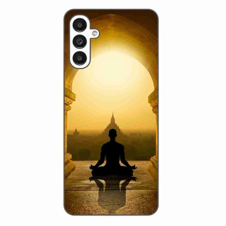 Tok kompatibilis a Samsung Galaxy A14 4G, A14 5G Silicon Gel Tpu Pattern Meditation készülékkel