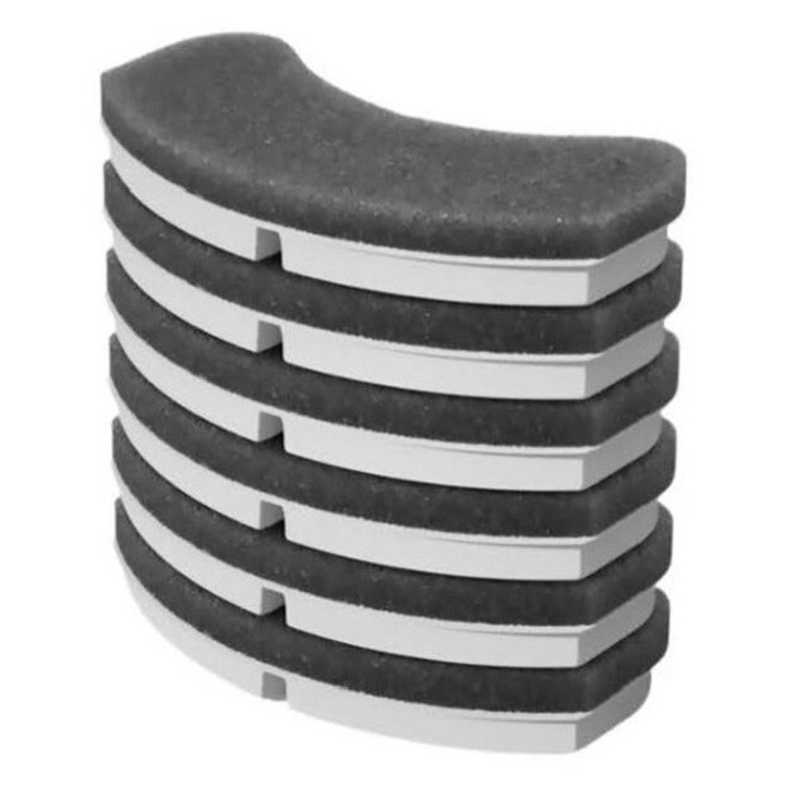 Set 6 filtre pentru fantana de apa, bumbac si carbon activ, elimina impuritatile, pentru pisici