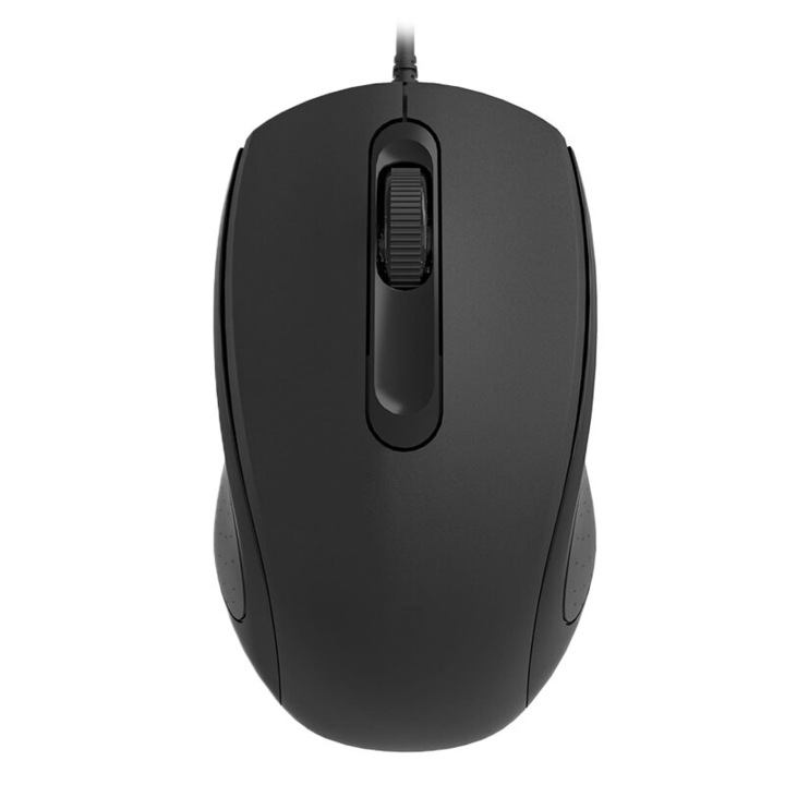 Mouse cu fir, Omega, Rezolutie senzor 1200 dpi, negru, USB