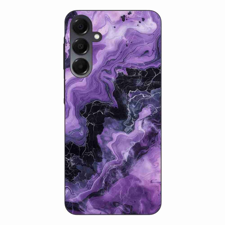 Husa compatibila cu Samsung Galaxy A16 Silicon Gel Tpu Model Abstract Purple Marble