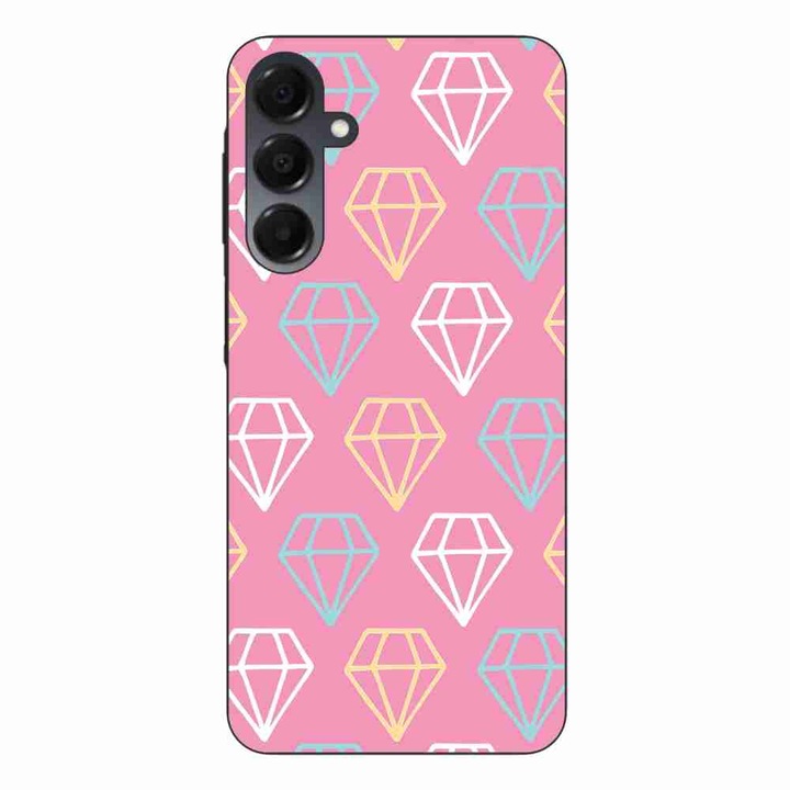 Husa compatibila cu Samsung Galaxy A16 Silicon Gel Tpu Model Diamond Pattern Doodles