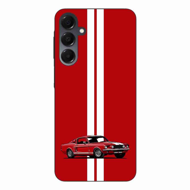 Husa compatibila cu Samsung Galaxy A16 Silicon Gel Tpu Model Red Mustang