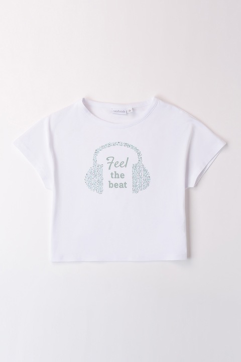 Sarabanda, Mintás póló, Fehér/Halványzöld