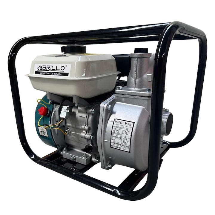 Motopompa pe benzina Brillo WP-20, 6.5CP, 2 toli, 35 mc/h