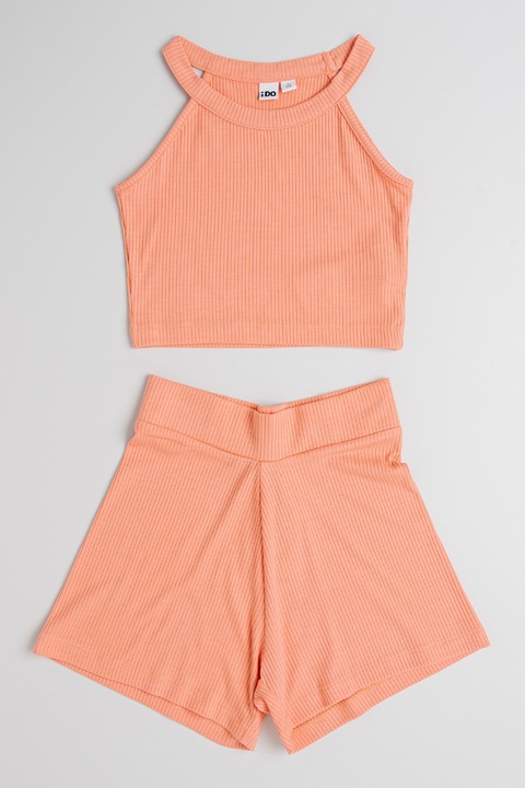 IDO, Set de top si pantaloni scurti - 2 piese, Coral