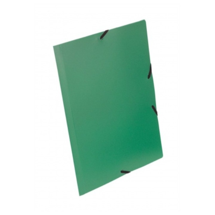 Папка с ластик, 15 мм, PP, A4, VIQUEL "Standard", зелена