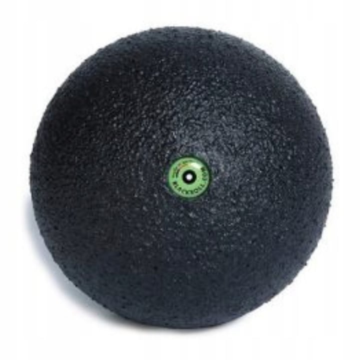 Търкаляща се масажна топка 8 см, средна твърдост, Blackroll, Черна