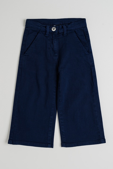 IDO, Normál fazonú nadrág zsebekkel, Fehér/Tengerészkék