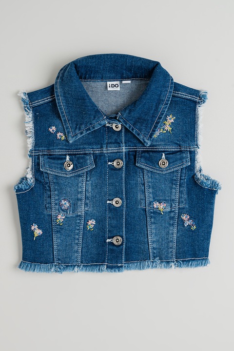 IDO, Vesta din denim cu nasturi, Albastru deschis