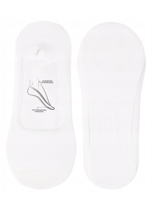 Sosete dama, Moraj, decupate cu laser, alb, material moale, 1 pereche, 38-41 EU