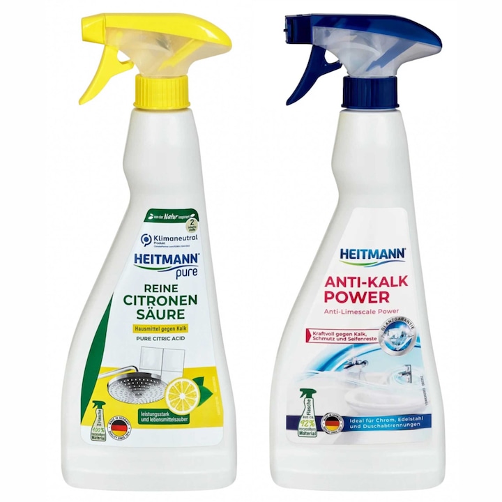 Heitmann Packing Heitmann Комплект за почистване на повърхности за баня, чист разтвор на ...