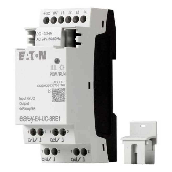Modul extensie, EASY-E4-UC-8RE1, 12/24V DC, 24V AC, 4 intrari, 4 iesiri releu