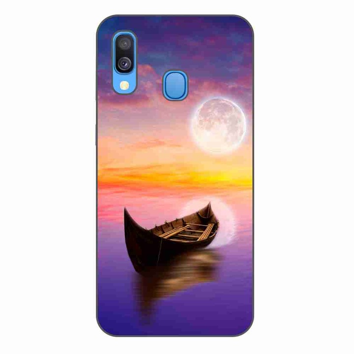 Husa compatibila cu Samsung Galaxy A40 Silicon Gel Tpu Model Moonlit Serenity