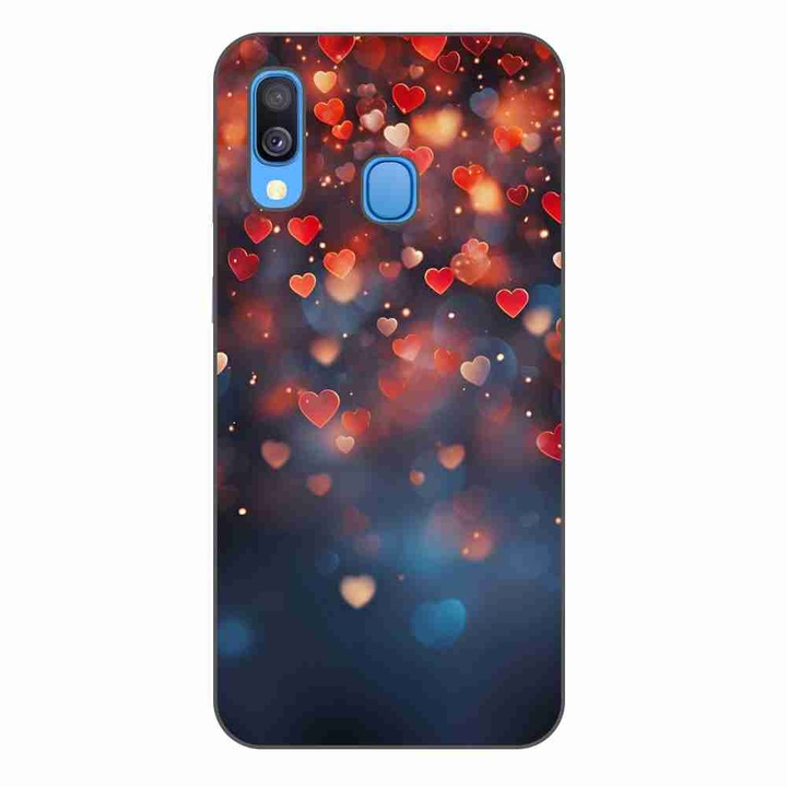 Husa compatibila cu Samsung Galaxy A40 Silicon Gel Tpu Model Valentines Cards Vintage