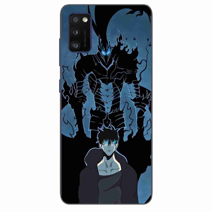 Husa compatibila cu Samsung Galaxy A41 Silicon Gel Tpu Model Solo Leveling Igris