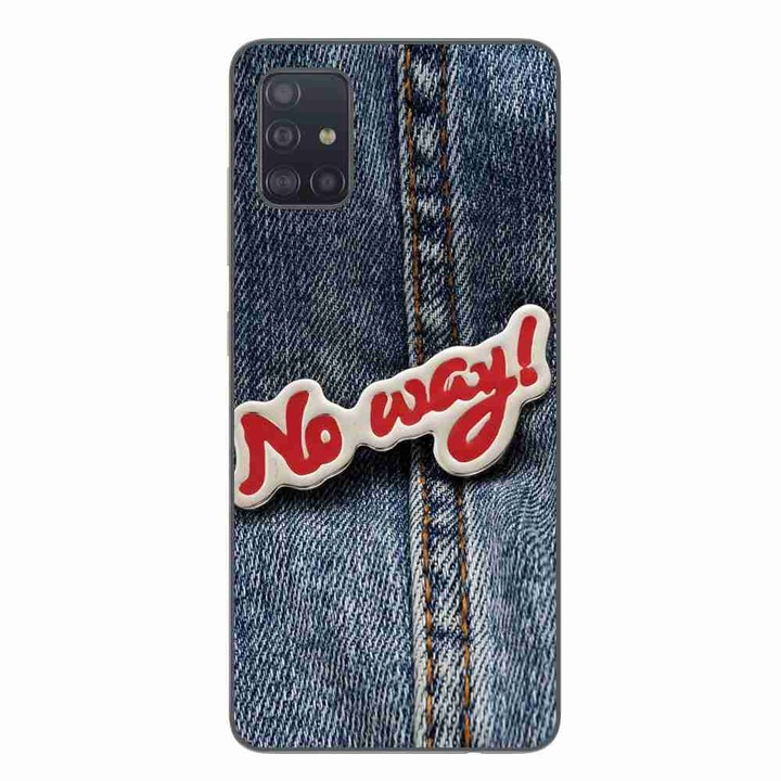 Husa compatibila cu Samsung Galaxy A71 Silicon Gel Tpu Model No Way Jeans