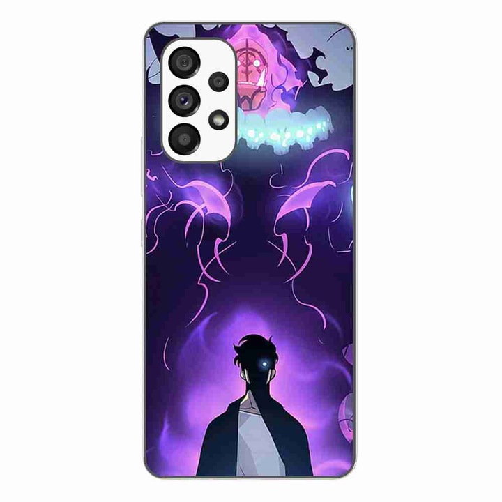 Калъф, съвместим с Samsung Galaxy A53 5G Силиконов гел Tpu Модел Solo Leveling Demon