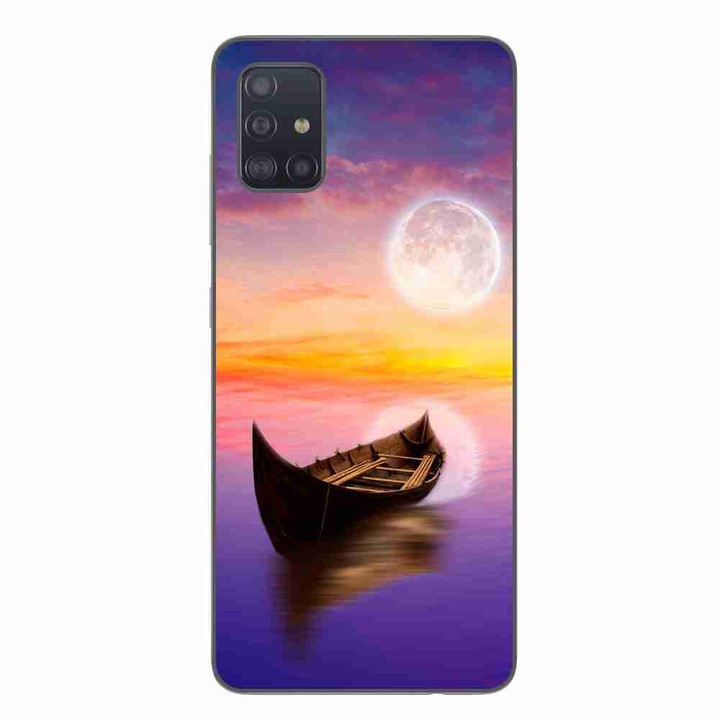 Husa compatibila cu Samsung Galaxy A71 Silicon Gel Tpu Model Moonlit Serenity