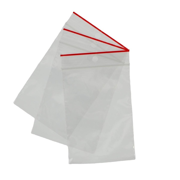 Gabi Plast élelmiszeres zacskók, 100 db-os készlet, 350x450mm, átlátszó